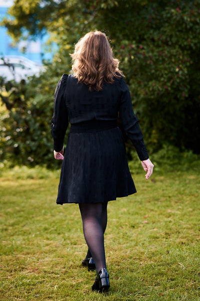 Viscose Mini Dress - Black
