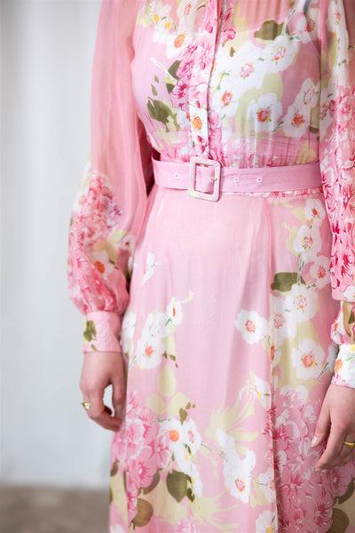 Organza Belt Dress