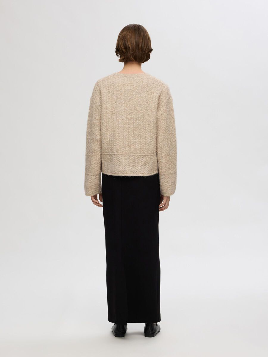 Alva Structure Ls Knit O-Neck