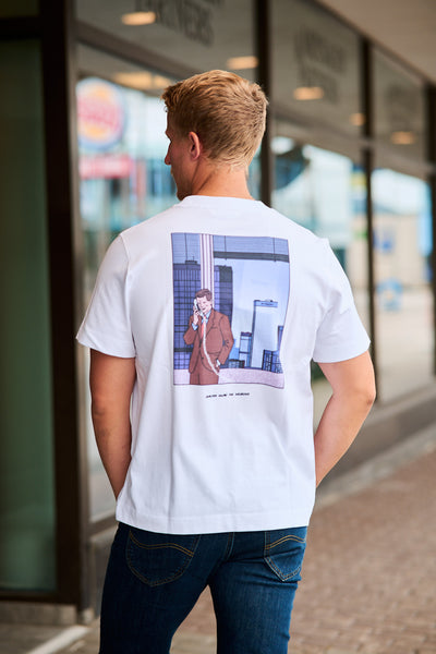 Pete License ss O-neck Tee - Print Telephone