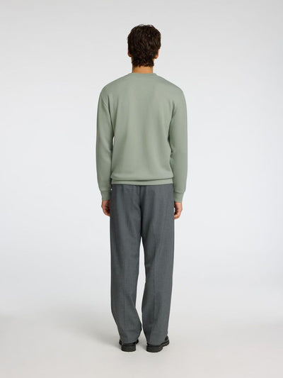 Emanuel Soft Crew Neck Sweat - Iceberg Green