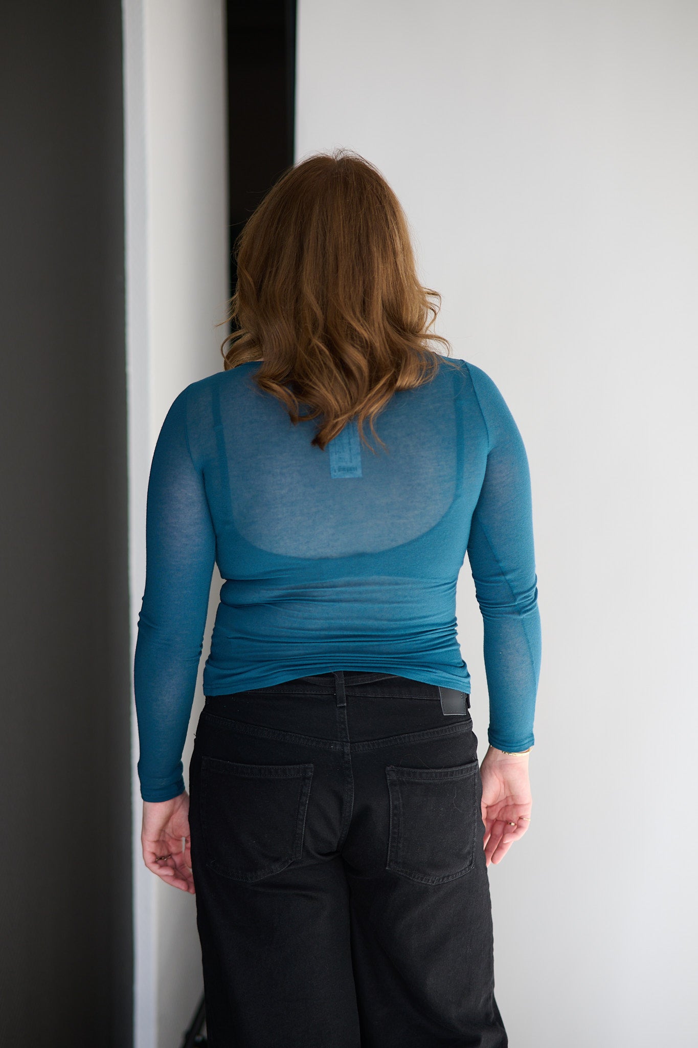 Perfect Line Cashmere T-Shirt - Cobalto
