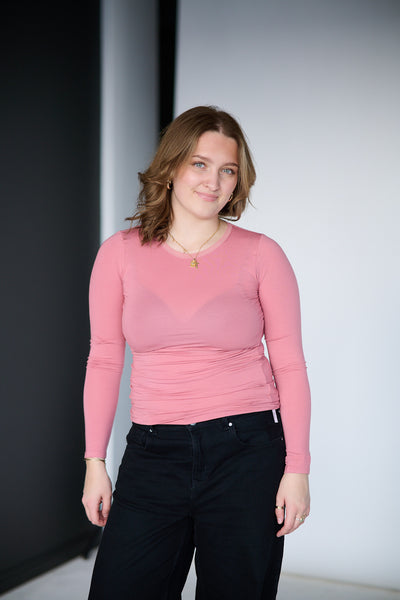 Perfect Line T-shirt L/SL - Pink
