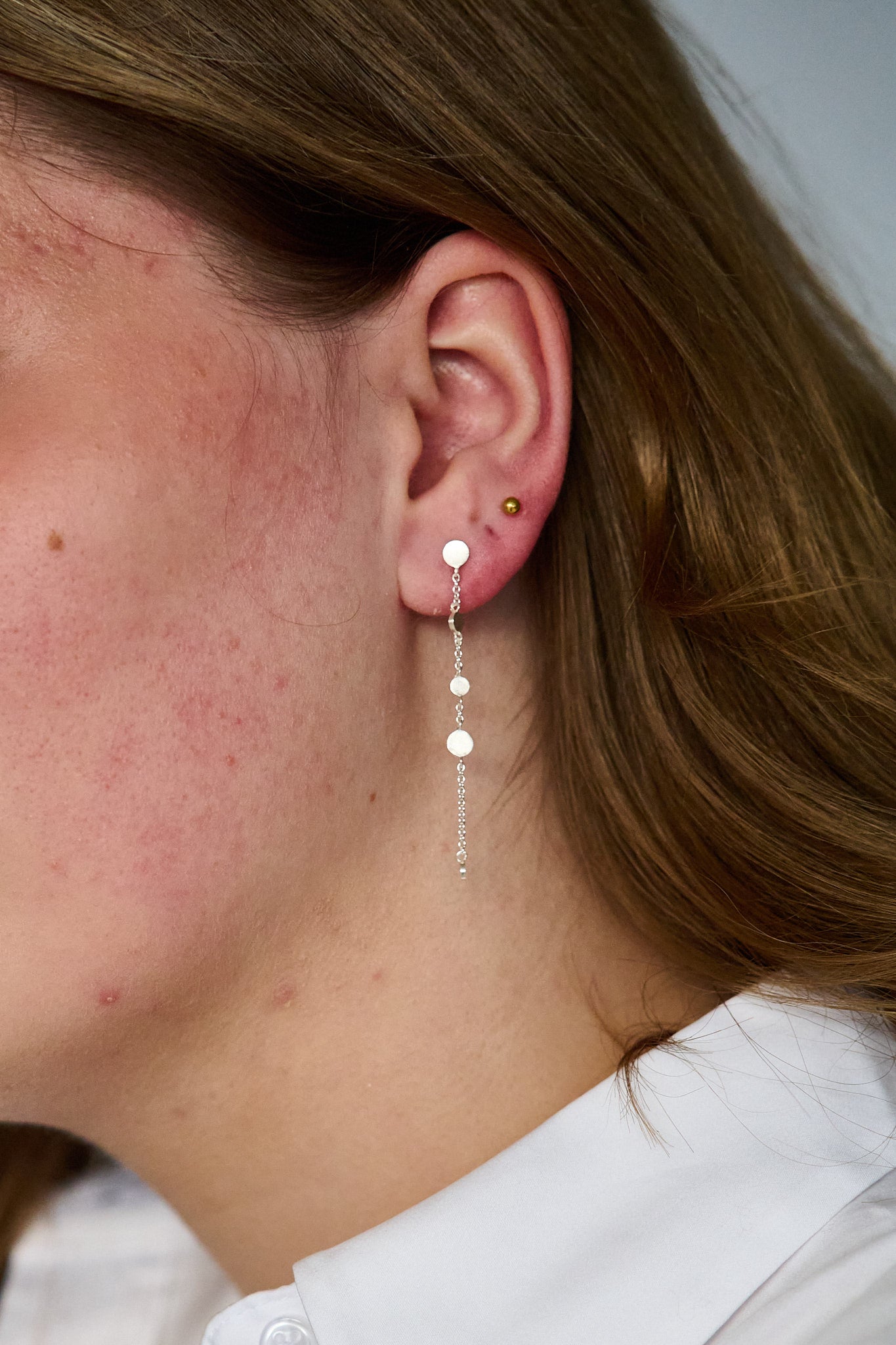 Mini Coin Earchains Silver