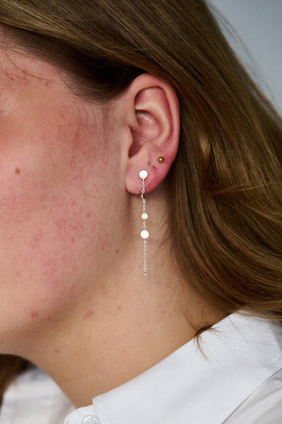 Mini Coin Earchains Silver