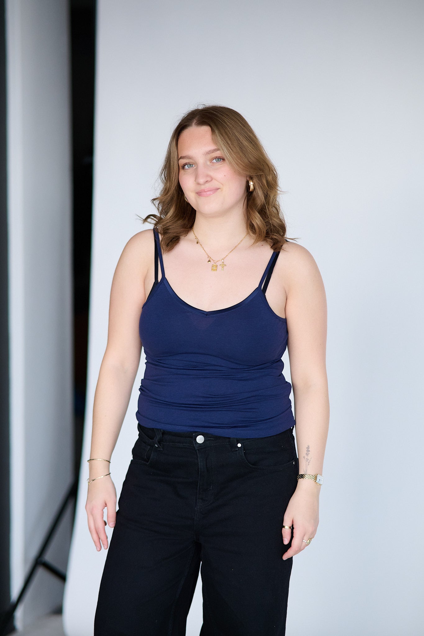 Perfect Line Top w/Strap - Blue