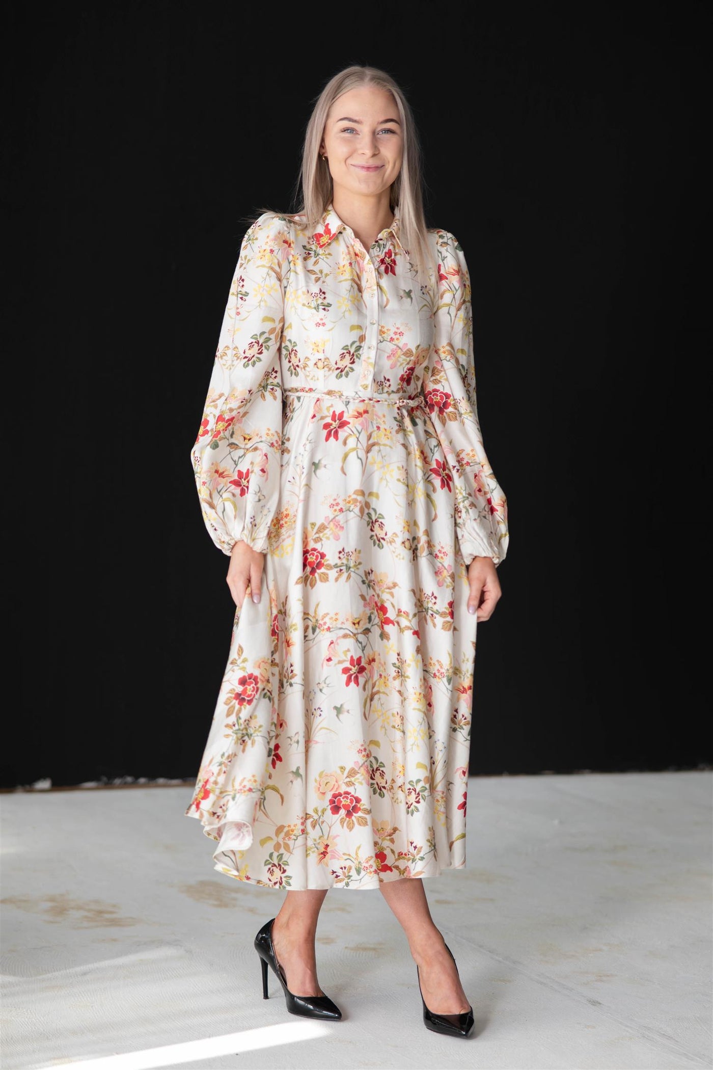 Viscose Shirt Dress Botanical