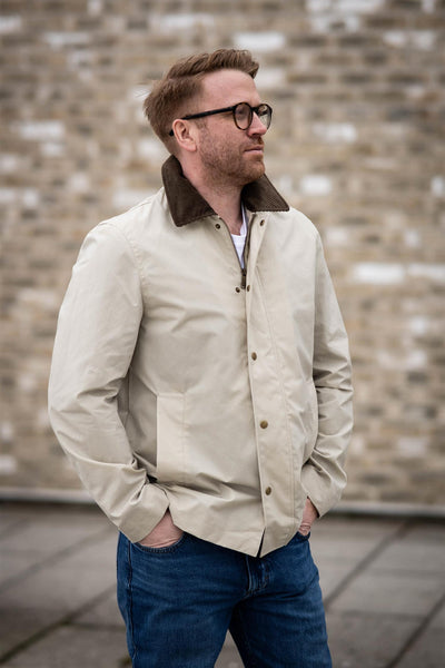 Walter Waxed Jacket - Feather Grey