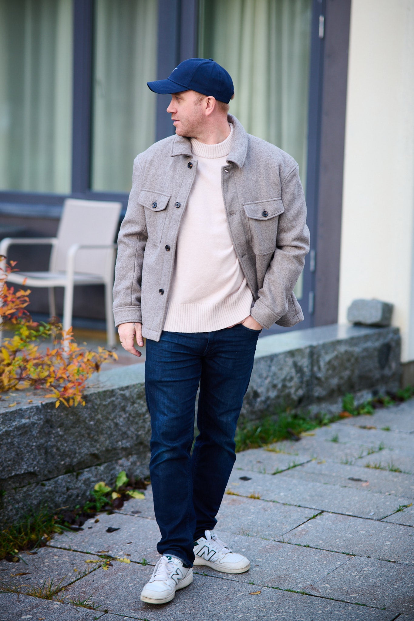 Mitch Wool Blend Shacket - Deep Taupe