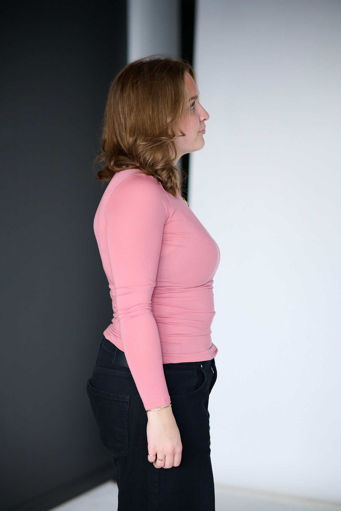 Perfect Line T-shirt L/SL - Pink