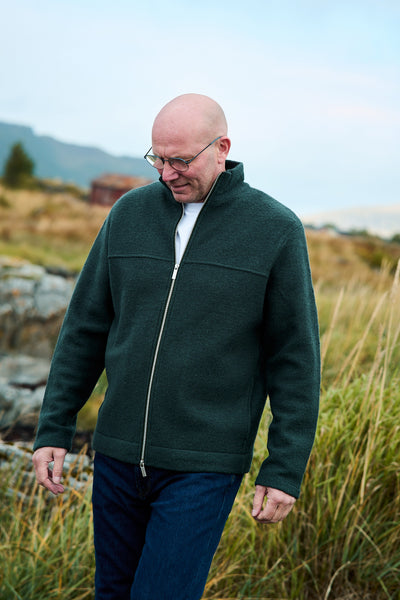 Nealy LS Knit Full Zip Cardigan - Deep Forest