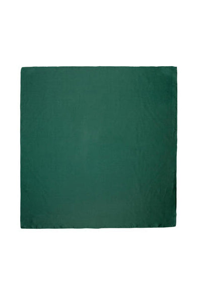 Skjerf Ensfarget 70x70 - Flaskegrønn