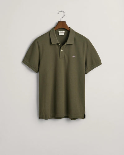 Regular Fit Shield Pique Polo Shirt