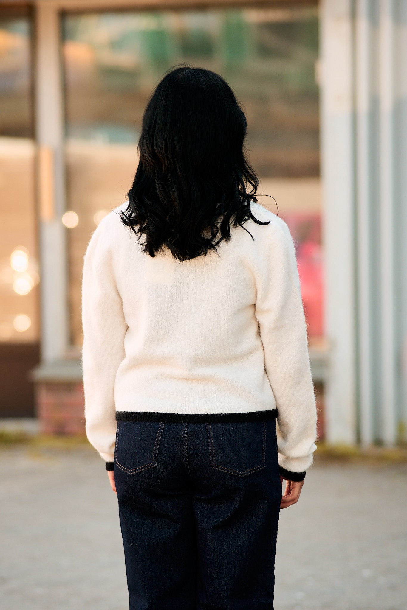 Alpha LS Contrast Cardigan