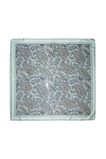 Skjerf Paisly - Grønn 70x70