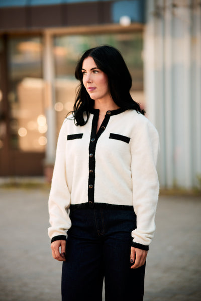 Alpha LS Contrast Cardigan