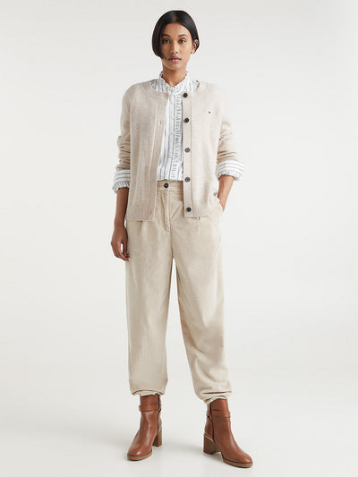 Wool Cashmere c-nk Cardigan
