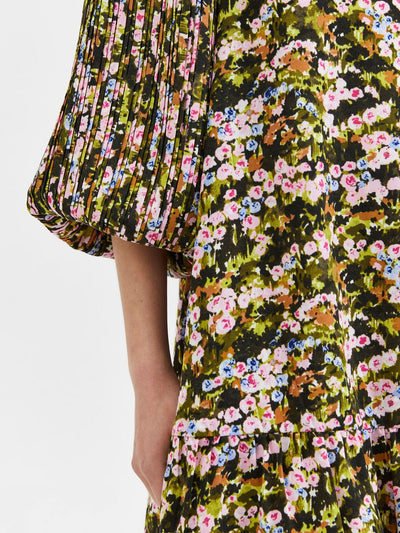 Evie 3/4 Plisse Dress