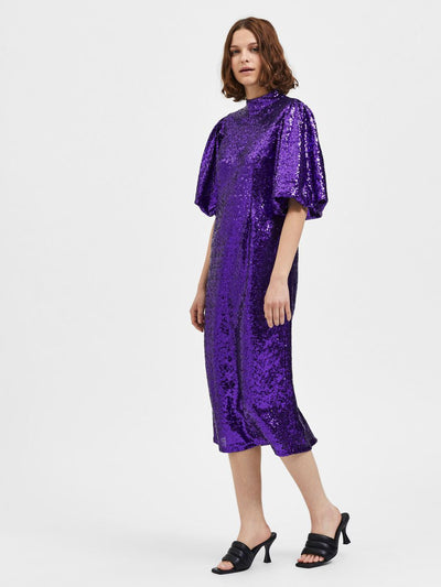 Sola 2/4 Midi Sequins Dress