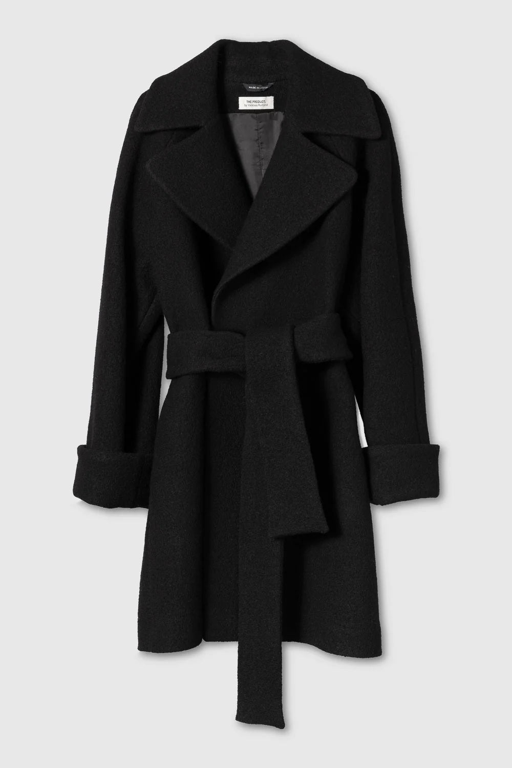 The Product By Vanessa Rudjord Wool Coat Mid - Black