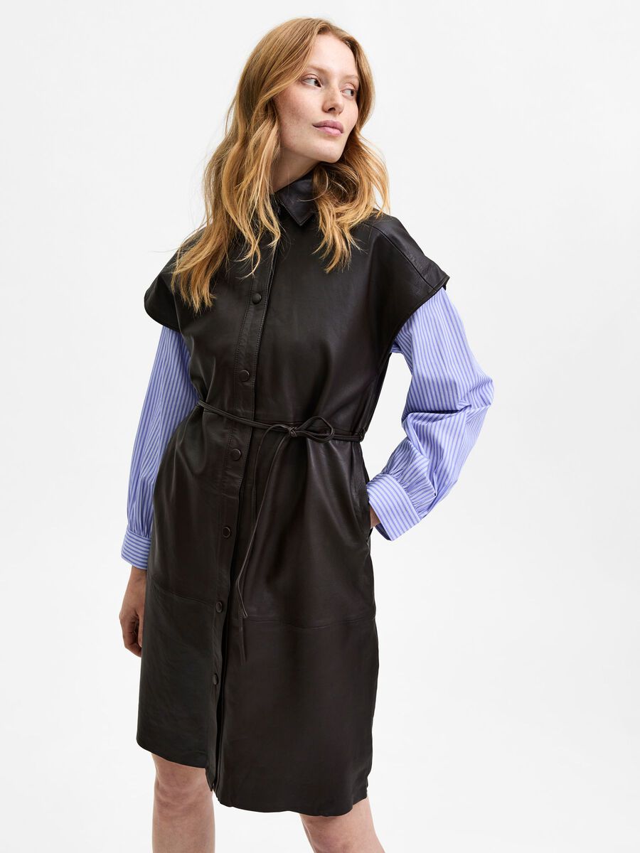 Sigrid Ss Leather Dress