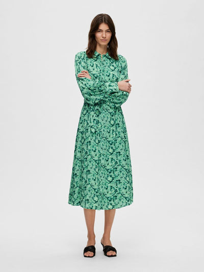 Walda Ls AOP Midi Dress