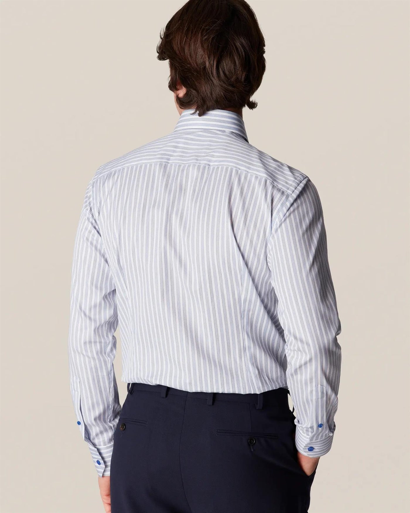 Cotton-Lyocell Stretch Shirt Slim Fit