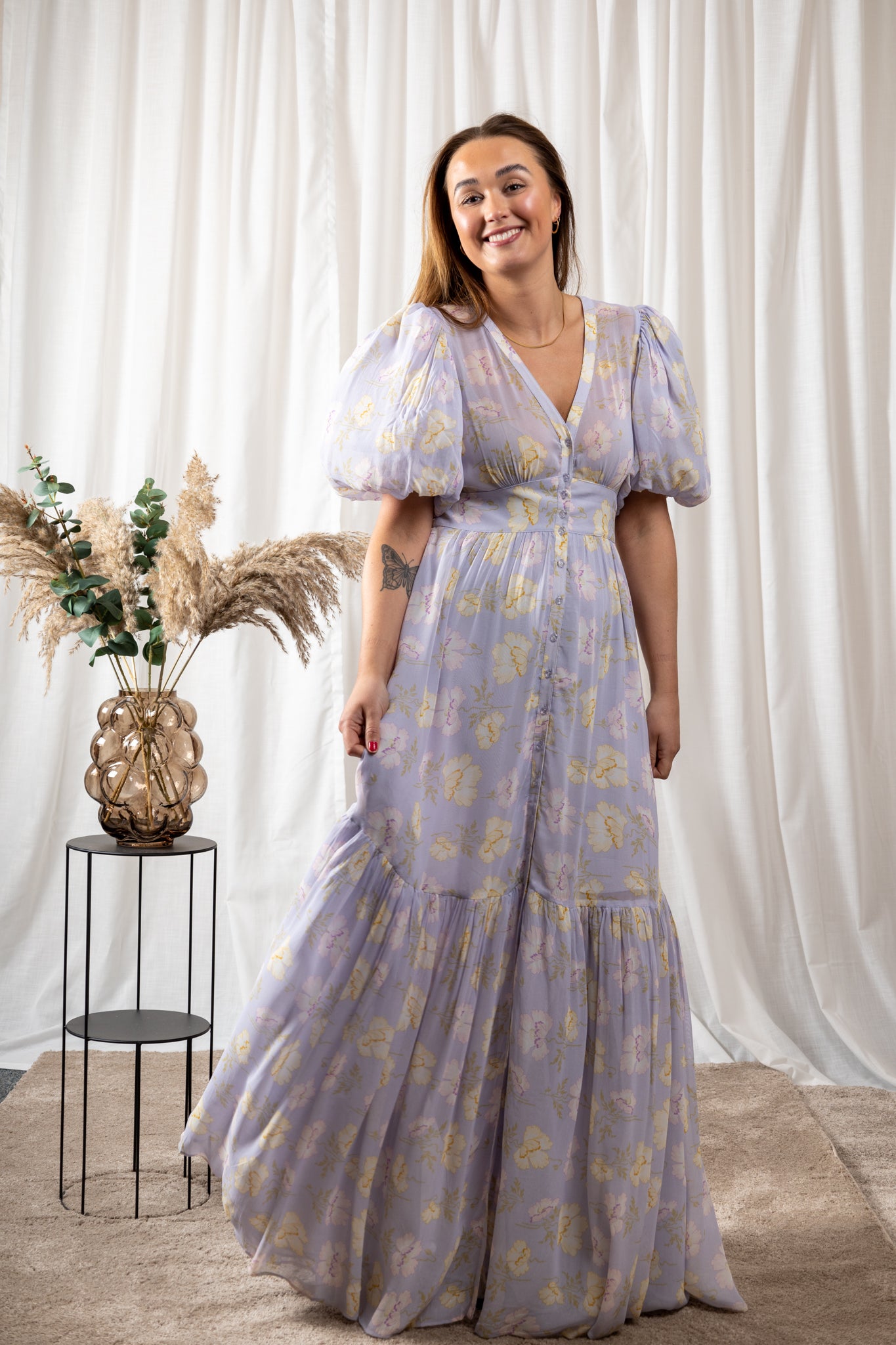 Georgette Button Down Dress