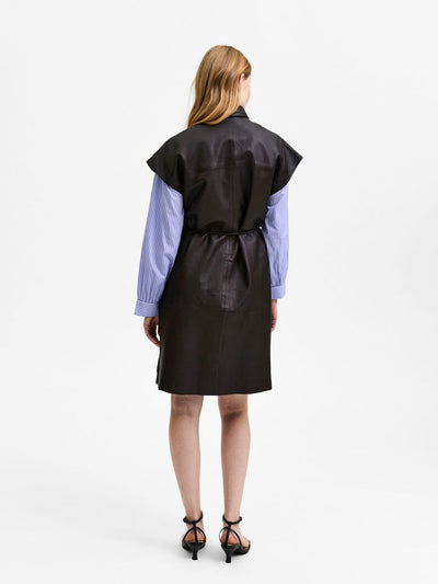 Sigrid Ss Leather Dress