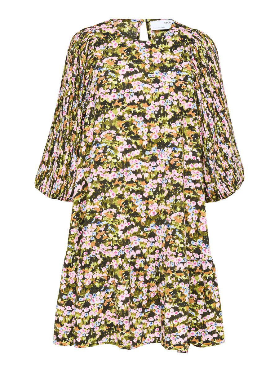 Evie 3/4 Plisse Dress