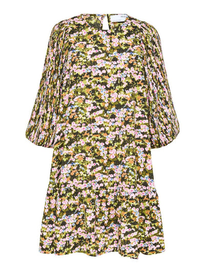 Evie 3/4 Plisse Dress