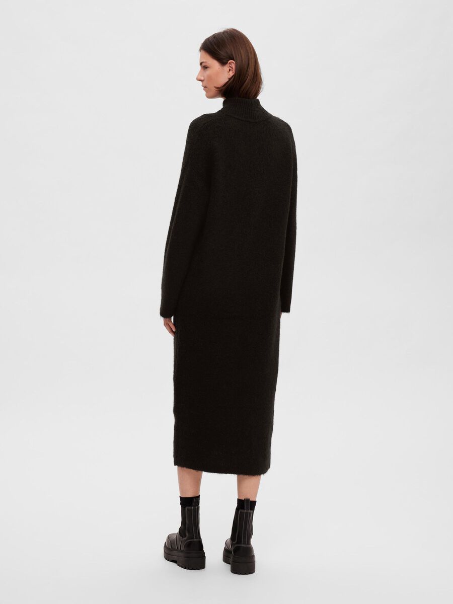 Maline LS Knit Dress High Neck