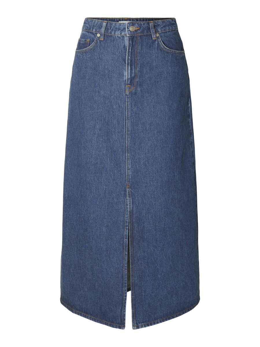 Esther Hw Mid Blue Denim Skirt