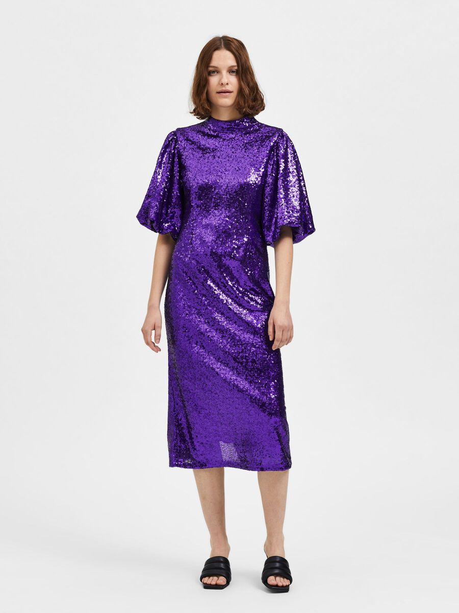 Sola 2/4 Midi Sequins Dress